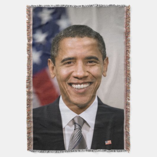 次期アメリカ合衆国大統領バラク・オバマ スローブランケット (正面縦)