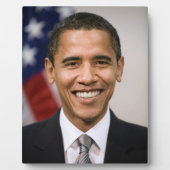 次期アメリカ合衆国大統領バラク・オバマ フォトプラーク (正面)