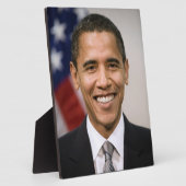 次期アメリカ合衆国大統領バラク・オバマ フォトプラーク (側面)