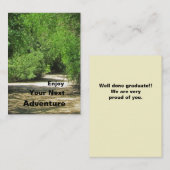 次楽しむのアドベンチャーパストンネル卒業 ノートカード (正面/裏面)