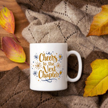 次章の応援新年のマグカップ