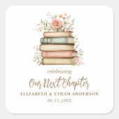 次章ストーリーブックベビーシャワーパーティー スクエアシール (正面)