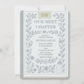 次章ストーリーブックボーイベビーシャワー 招待状 (正面)