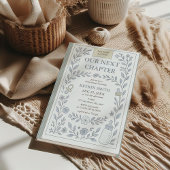 次章ストーリーブックボーイベビーシャワー 招待状