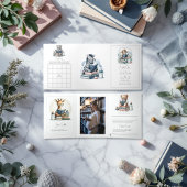 次章ベビーシャワー写真 三つ折り招待状