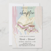 次章退職パーティーの開エレガント始 招待状 (正面)