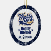 次長パーソナライズなギフトオーナメント セラミックオーナメント (右)