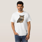 欧亜のワシフクロウ Tシャツ (正面フル)