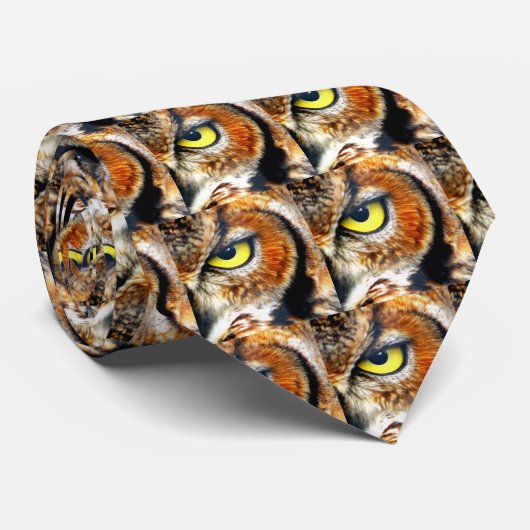 欧亜のワシミミズク ネクタイ (ロール)