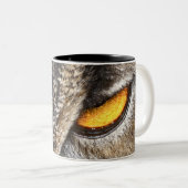 欧亜のワシミミズク(Buboのbubo) ツートーンマグカップ (正面右)