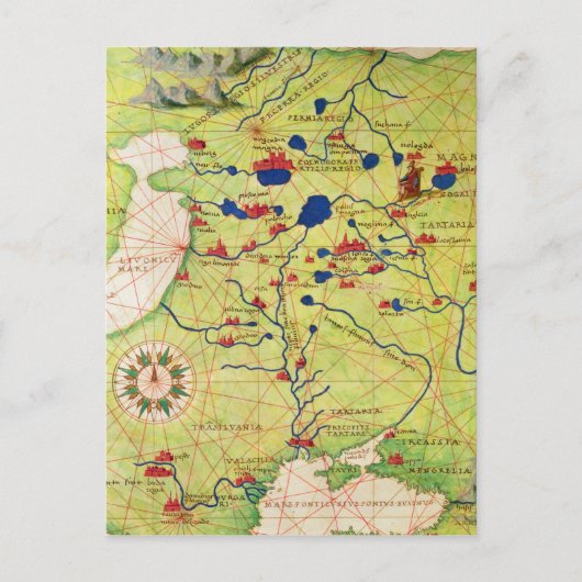 欧州と中央アジアからの詳細 ポストカード (正面)