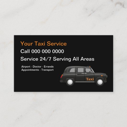 欧州タモダンクシーサービス 名刺 (正面)