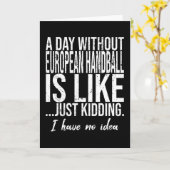 欧州ハンドボール贈おもしろい与アイディア カード (黄色い花)