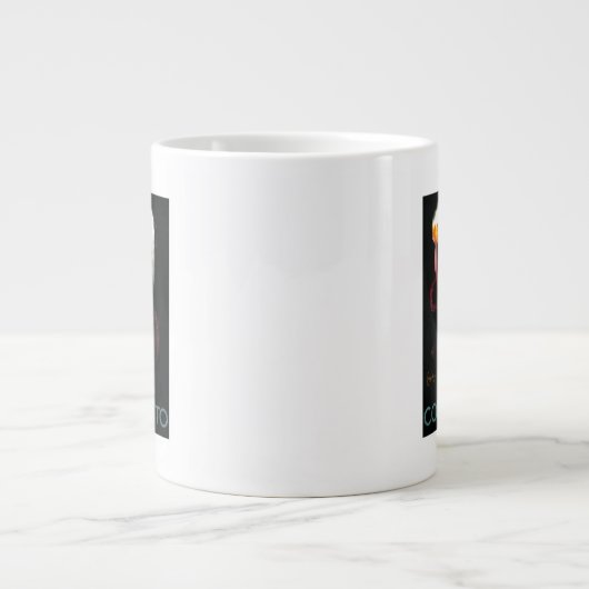 欧州ヴィンテージポスター ジャンボコーヒーマグカップ (正面)