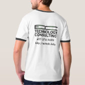 欧州共同体の技術の相談 Tシャツ (裏面フル)