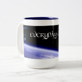 欧州共同体媒体の大きいマグ ツートーンマグカップ (正面左)