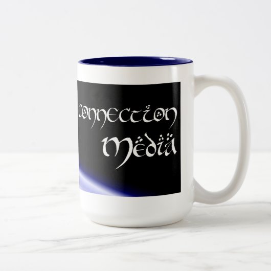 欧州共同体媒体の大きいマグ ツートーンマグカップ (右)