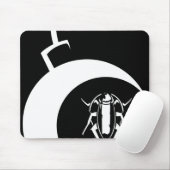 欧州共同体(白い爆弾)はマウスパッドの上で閉まります マウスパッド (マウス)