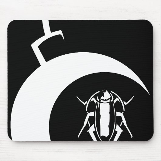 欧州共同体(白い爆弾)はマウスパッドの上で閉まります マウスパッド (正面)