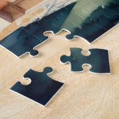 欧州市絵画の水彩画地中海の色 ジグソーパズル (側面)