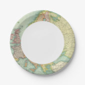 欧州政治地図 ペーパープレート (正面)