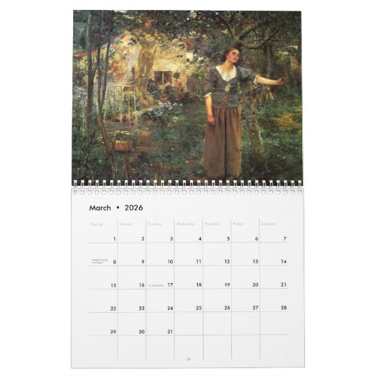 欧州最高傑作~2019年に変更 カレンダー (3月 2026)