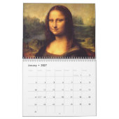 欧州最高傑作～2019年に変更 カレンダー (1月 2027)