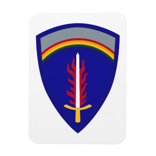 欧州米国陸軍 (USAREUR) 記章 マグネット (縦)
