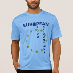 「欧州誇りを持った会計士」 Tシャツ