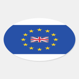 欧州連合のイギリス楕円形のステッカー 楕円形シール