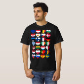 欧州連合の国旗 Tシャツ (正面フル)