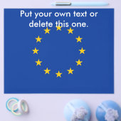 欧州連合の旗が載ったチラシ チラシ (シングル)