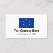 欧州連合の旗の会社の名刺のテンプレート 名刺 (正面)