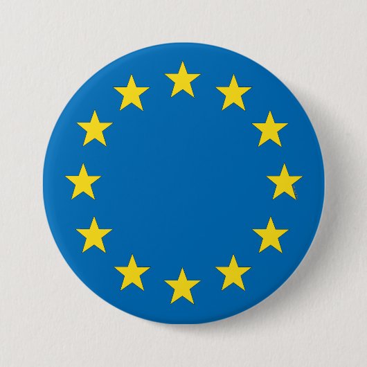 欧州連合の旗EUの国民投票StrongerIn 缶バッジ (正面)