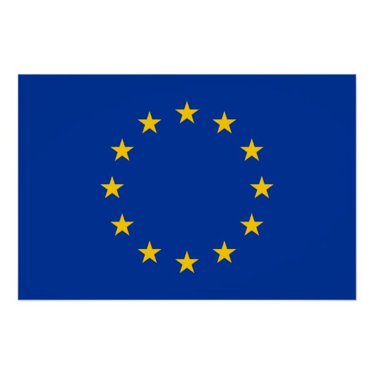 欧州連合国旗 ポスター (正面)