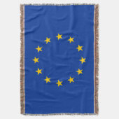 欧州連合国旗(EU) (ヨーロッパ) スローブランケット (正面縦)