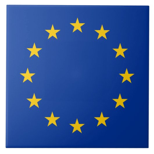 欧州連合国旗(EU) （ヨーロッパ） タイル (正面)