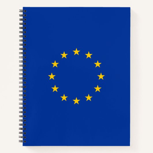 欧州連合国旗(EU) （ヨーロッパ） ノートブック (正面)