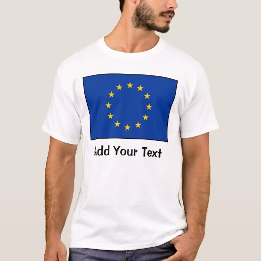 欧州連合- EUは印を付けます Tシャツ (正面)