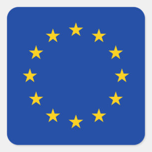 欧州連合 – EU国旗 スクエアシール