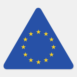 欧州連合 – EU国旗 三角形シール