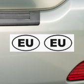 欧州連合 – EU楕円 バンパーステッカー (車上)