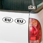 欧州連合 – EU楕円 バンパーステッカー (トラック上)