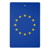 欧州連合(EU)の国旗を持つミニクリップボード ミニクリップボード (裏面)