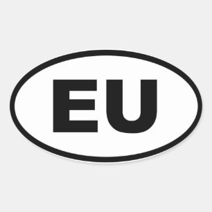 欧州連合 – EU – ヨーロッパ 楕円形シール