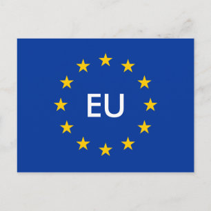 欧州連合(EU)国旗のはがき ポストカード