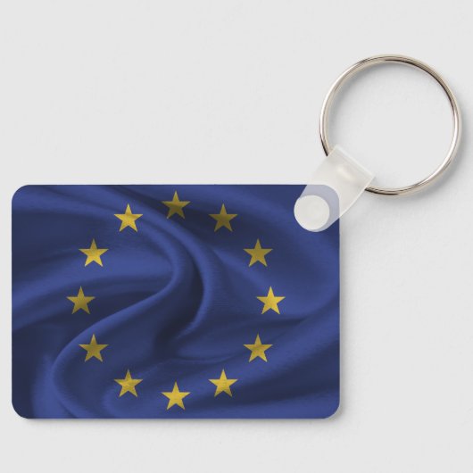 欧州連合(EU)国旗のキーチェーン キーホルダー (正面)