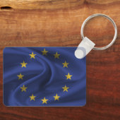 欧州連合(EU)国旗のキーチェーン キーホルダー (正面)