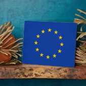 欧州連合(EU)国旗のプラーク フォトプラーク (側面)