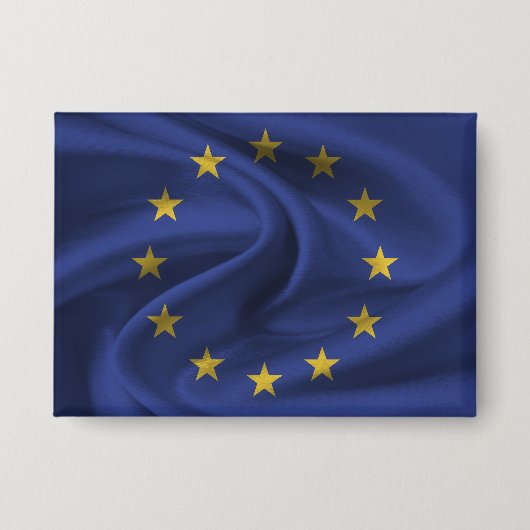 欧州連合(EU)国旗のボタン 缶バッジ (正面)